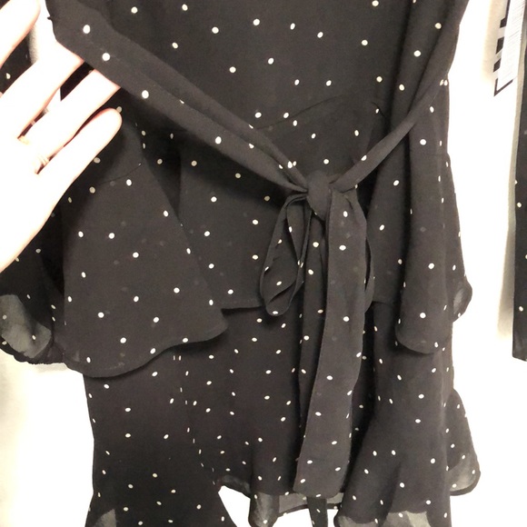NWT HYFVE black and white polka dot dress! Size M - Picture 4 of 7